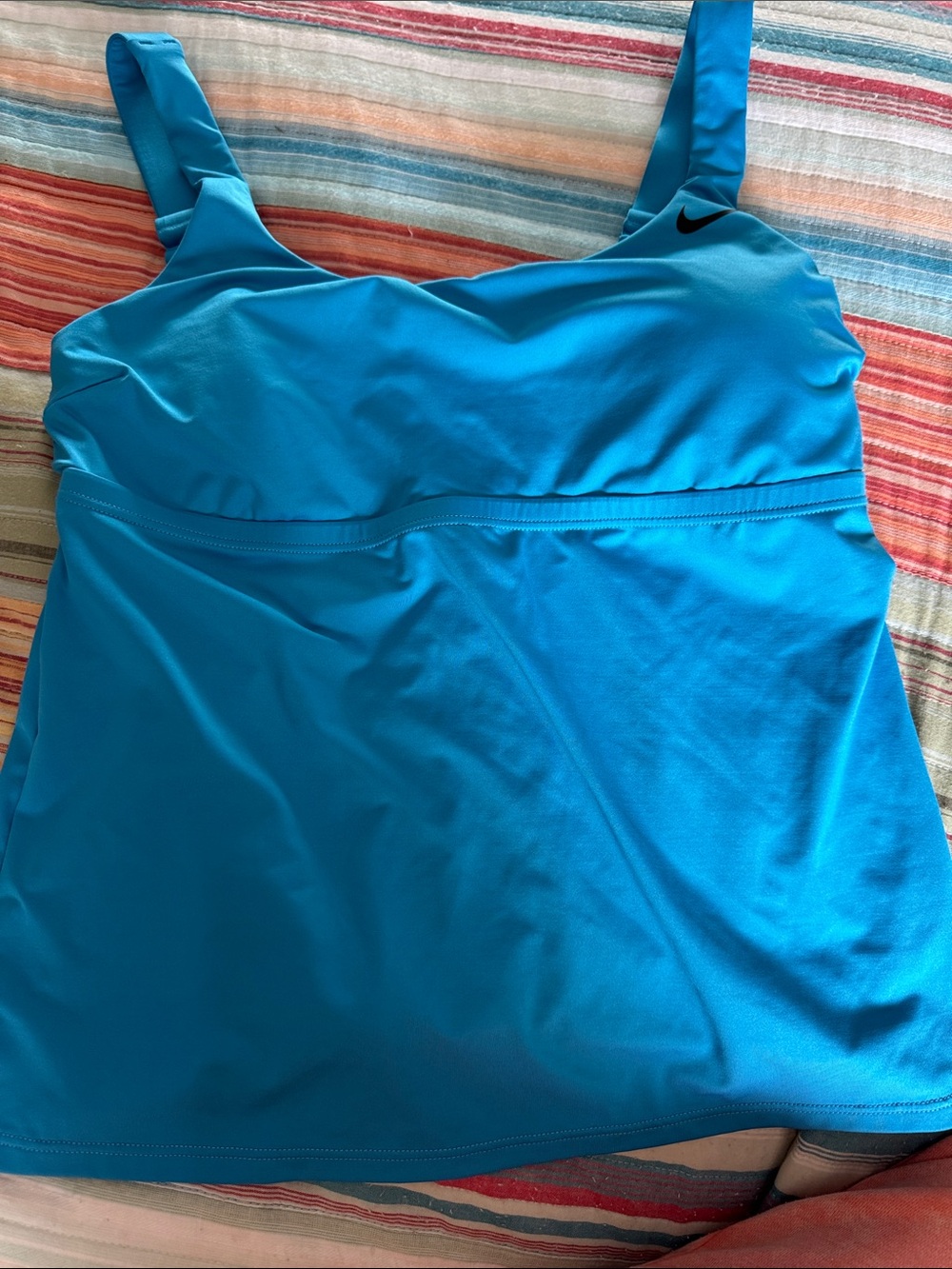 Nike Women’s Bright Turquoise Blue One-Piece Swim Tank